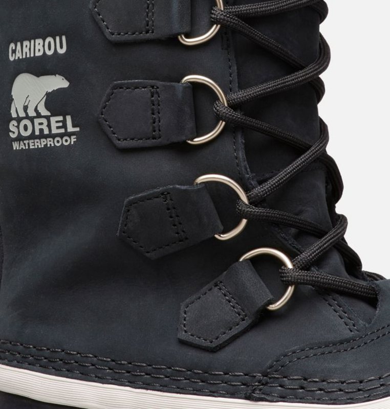 Sorel Kadın Caribou® Kısa - Kar Botu Siyah - 578-ADURBY